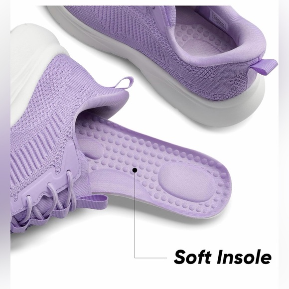 NWT ALLSWIFT Women's slip-on running/walking Purple Sneakers Size 7 - Picture 3 of 3